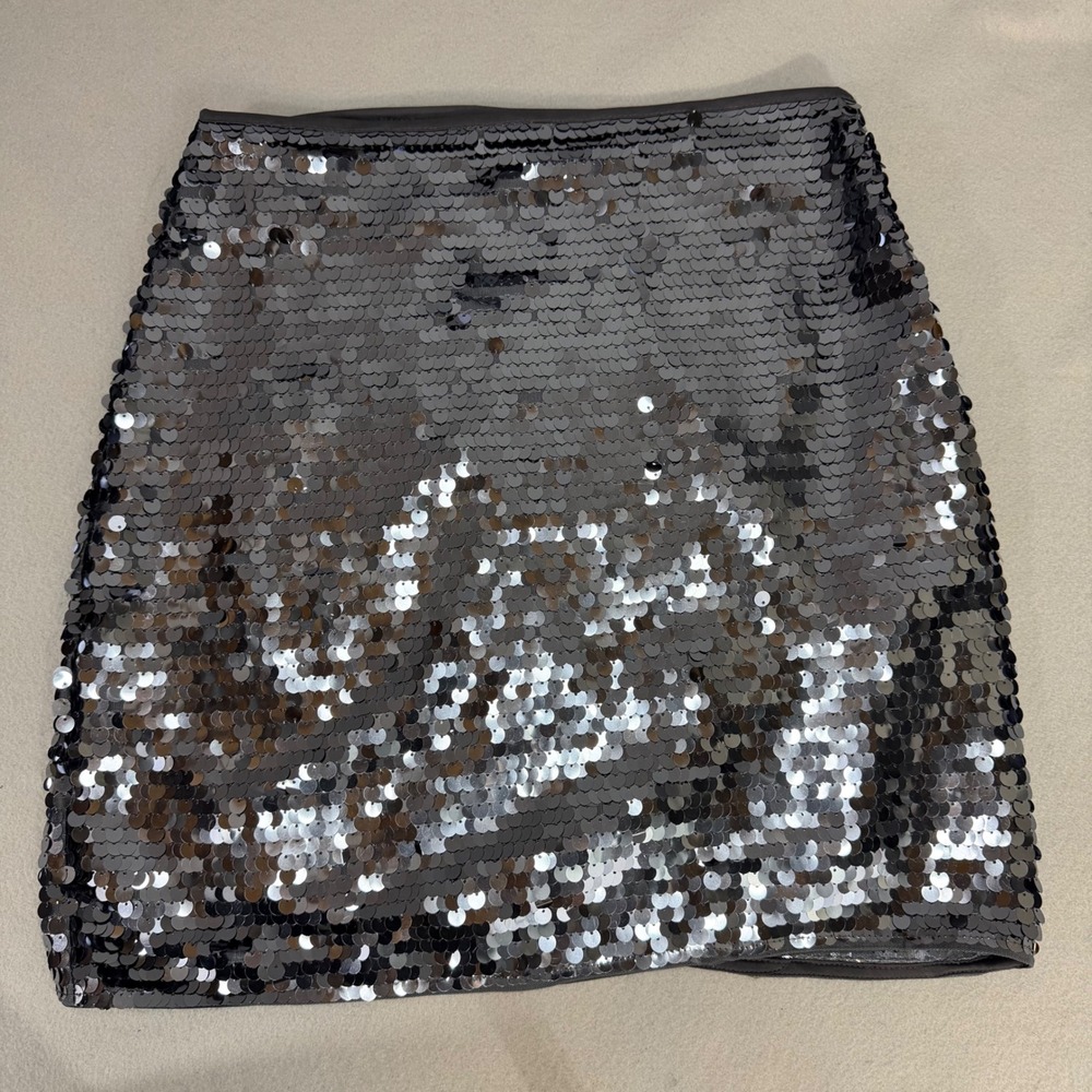 Free Press Sequined Mini Skirt Glam club Sparkle Party Bling Size‎ S